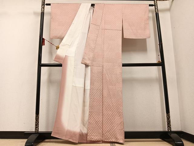 平和屋着物●上質な小紋　花尽くし　正絹　逸品　AABE8922ph