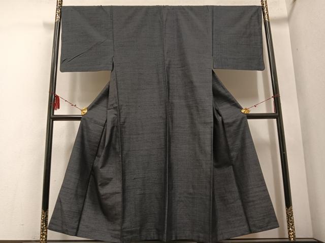 平和屋着物●男性　結城紬　アンサンブル　正絹　逸品　AABE8931ph