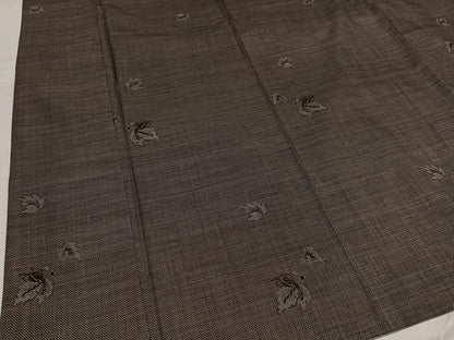 平和屋着物●本場大島紬　カタス7マルキ　古代染色　純泥染　岸田恵光作　証紙付き　正絹　逸品　AABE8936ph