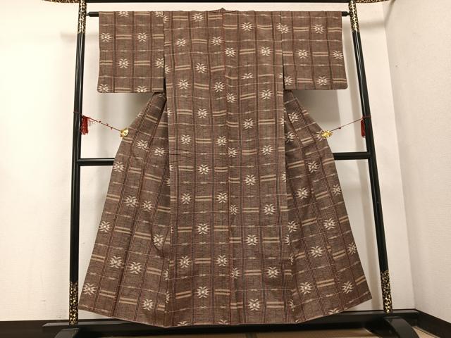 平和屋着物●上質な紬　花間道　正絹　逸品　AABE8938ph