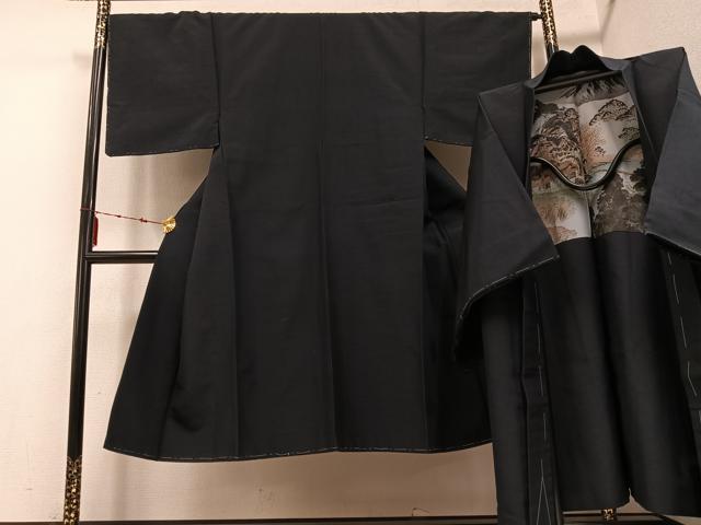 平和屋着物●男性　紬　アンサンブル　色無地　羊羹色　正絹　逸品　未使用　AABE8942ph 平和屋着物○男性 紬 アンサンブル 色無地 羊羹色 正絹 逸品 未使用