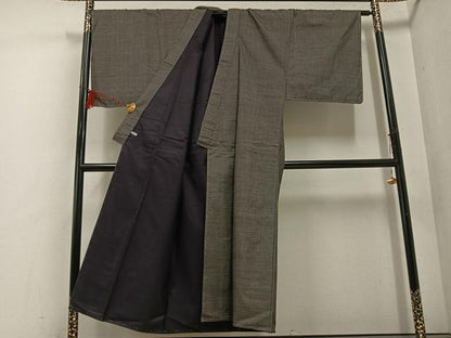 平和屋着物●男性　本場大島紬　アンサンブル　100亀甲　総詰め　正絹　逸品　未使用　AABE8949ph
