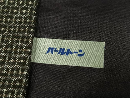 平和屋着物●男性　本場大島紬　アンサンブル　100亀甲　総詰め　正絹　逸品　未使用　AABE8949ph