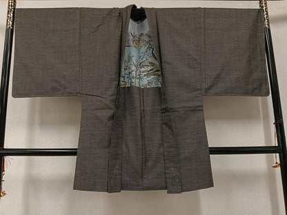 平和屋着物●男性　本場大島紬　アンサンブル　100亀甲　総詰め　正絹　逸品　未使用　AABE8949ph