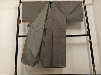 平和屋着物●男性　本場大島紬　アンサンブル　100亀甲　総詰め　正絹　逸品　未使用　AABE8952ph