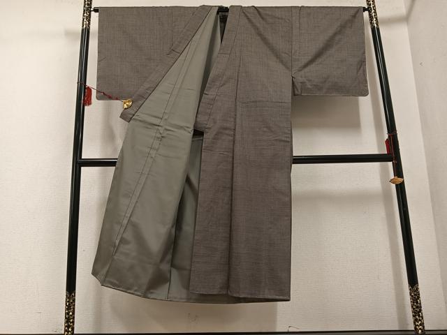 平和屋着物●男性　本場大島紬　アンサンブル　100亀甲　総詰め　正絹　逸品　未使用　AABE8952ph