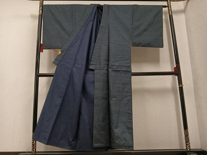 平和屋着物●男性　本場大島紬　アンサンブル　100亀甲　総詰め　正絹　逸品　AABE8957ph