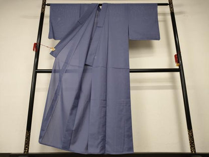 平和屋着物＊夏物　色無地　絽　藤鼠色　洗える着物　未使用　AABE8969jd