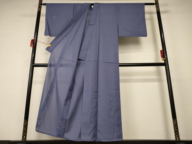 平和屋着物＊夏物　色無地　絽　藤鼠色　洗える着物　未使用　AABE8969jd