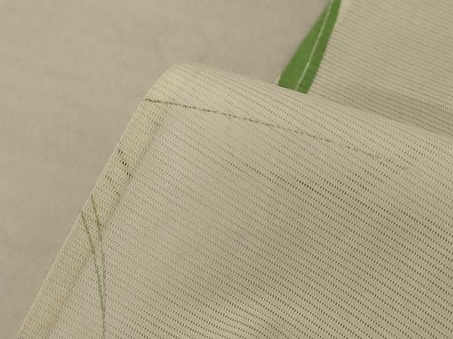 平和屋着物＊夏物　小紋　絽　草花文　洗える着物　AABE8974jd