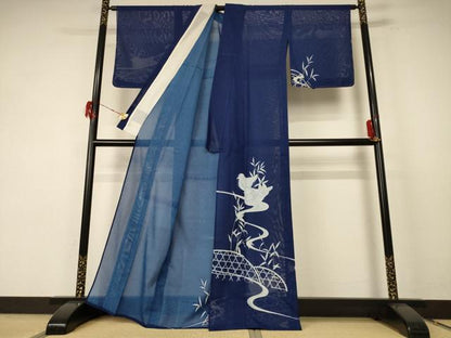 平和屋着物＊夏物　訪問着　絽　鴛鴦文　正絹　逸品　未使用　AABE8979jd