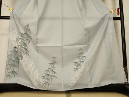 平和屋着物＊夏物 訪問着 絽 笹紋紗 金彩 洗える着物 AABE8982jd