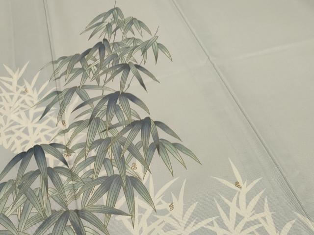平和屋着物＊夏物 訪問着 絽 笹紋紗 金彩 洗える着物 AABE8982jd