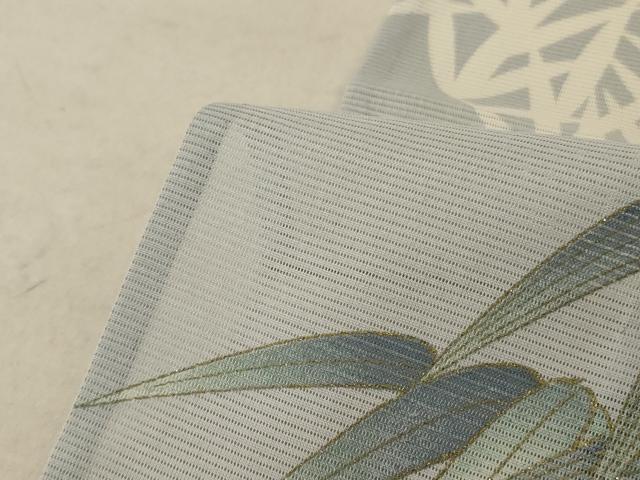 平和屋着物＊夏物 訪問着 絽 笹紋紗 金彩 洗える着物 AABE8982jd