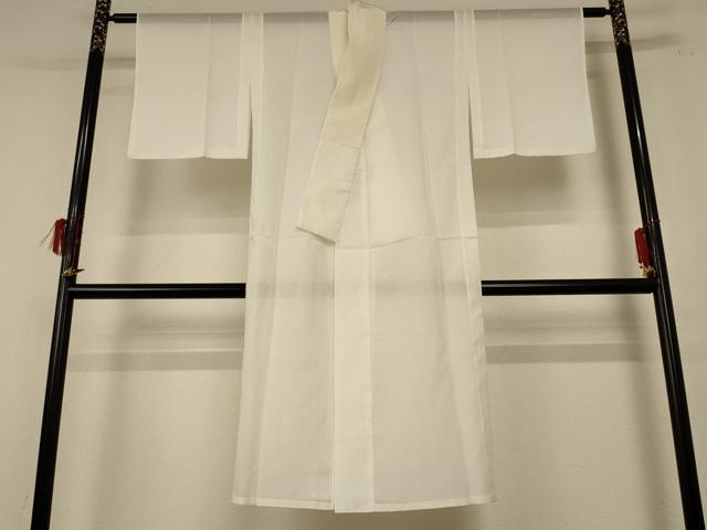平和屋着物＊夏物 長襦袢 絽 白色 洗える着物 AABE8997jd