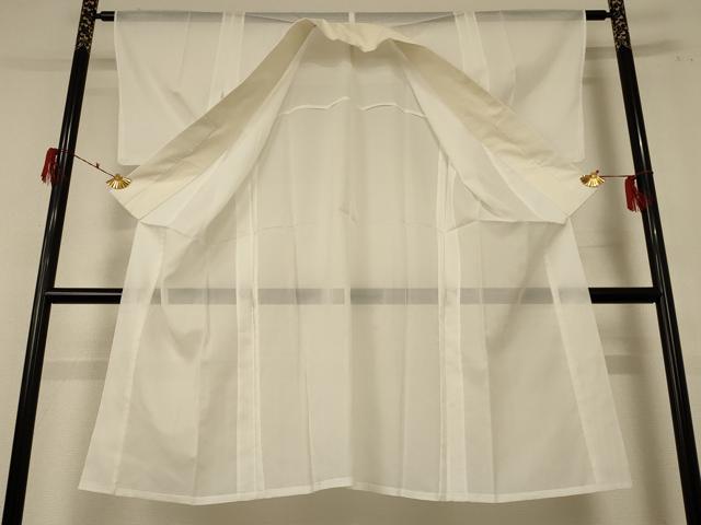 平和屋着物＊夏物 長襦袢 絽 白色 洗える着物 AABE8997jd
