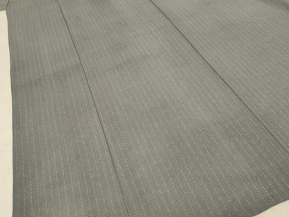 平和屋着物＊夏物 小紋 絽 変わり縞 正絹 逸品 AABE9003jd