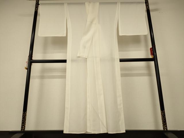 平和屋着物＊夏物 長襦袢 絽 白色 洗える着物 AABE9007jd