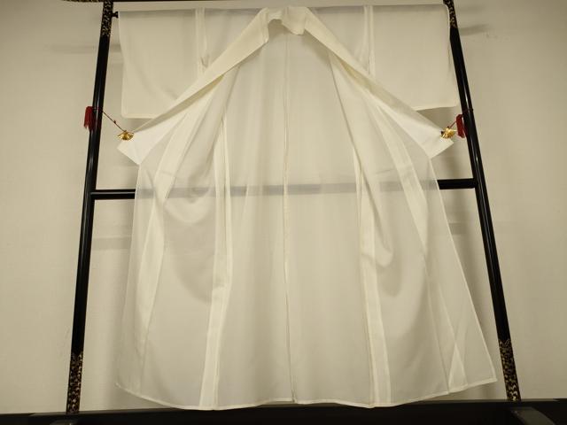 平和屋着物＊夏物 長襦袢 絽 白色 洗える着物 AABE9007jd