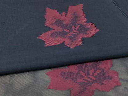 平和屋着物＊夏物 小紋 紗 舞花文 正絹 逸品 AABE9014jd