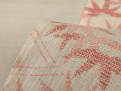 平和屋着物＊夏物 小千谷ちぢみ 笹文 麻 逸品 AABE9016jd