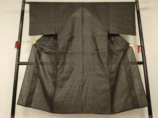 平和屋着物＊夏物 男性 石川県指定無形文化財 能登上布 本麻手織上布 100亀甲 総詰め 麻 逸品 AABE9023jd