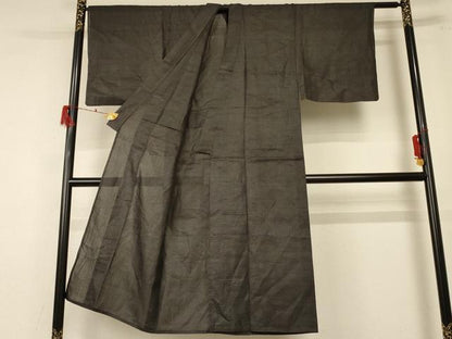 平和屋着物＊夏物 男性 石川県指定無形文化財 能登上布 本麻手織上布 100亀甲 総詰め 麻 逸品 AABE9023jd