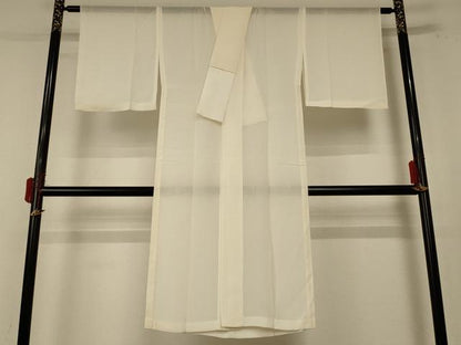 平和屋着物＊夏物 長襦袢 絽 鳥の子色 正絹 逸品 AABE9028jd