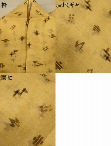 平和屋着物＊夏物 本場琉球絣 夏琉球 正絹 逸品 AABE9031jd
