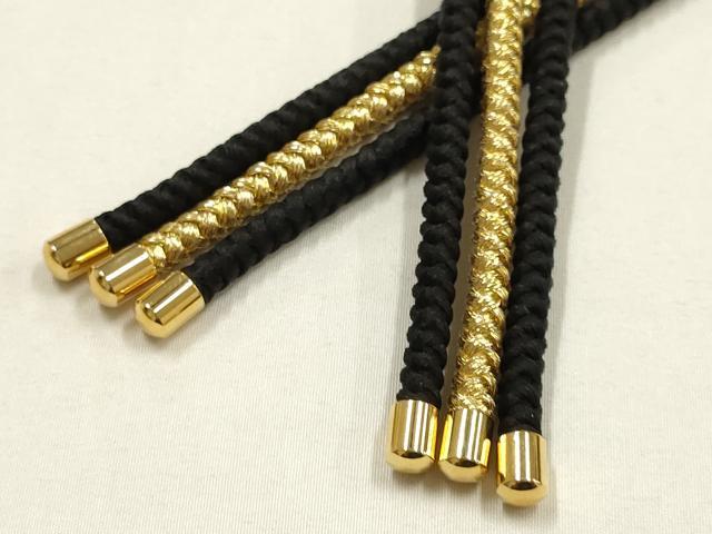 平和屋着物●和装小物　振袖用帯締め　装飾　ラインストーン　金糸　逸品　AABE9055ay
