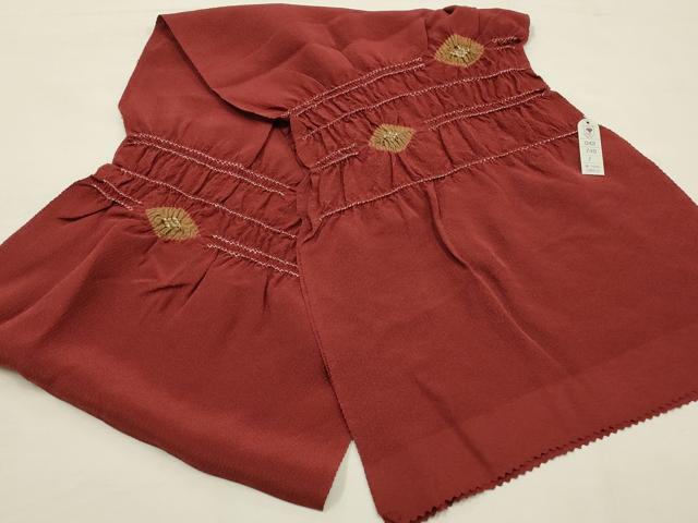平和屋本店●和装小物　帯締め・帯揚げセット　高麗組　絞り　菱文　正絹　逸品　未使用　AABE9086ay