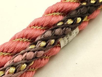 平和屋本店●和装小物　帯締め・帯揚げセット　総絞り　刺繍　花柄　暈し染め　装飾付き　金銀糸　逸品　未使用　AABE9094ay