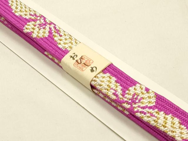 平和屋本店●和装小物　帯締め・帯揚げセット　高麗組　総絞り　花鳥文　金糸　金彩　逸品　未使用　AABE9095ay