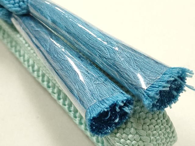 平和屋着物○和装小物 帯締め・帯揚げセット 平組 花丸文 暈し染め