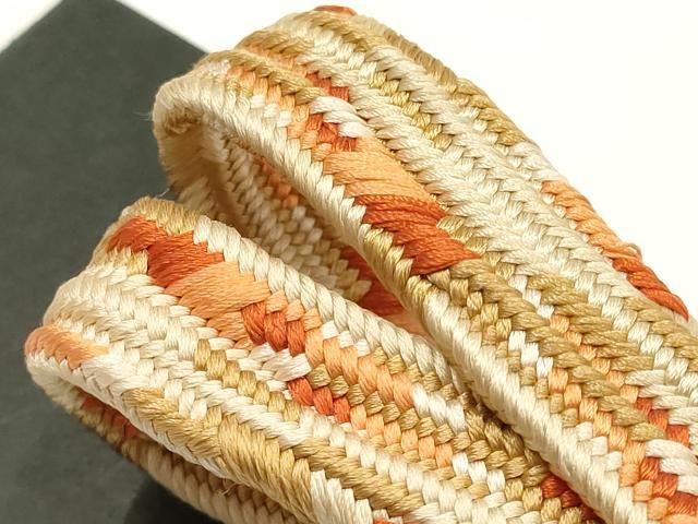 平和屋着物●和装小物　上質な帯締め　貝ノ口組 浮舟　箱付き　正絹　逸品　未使用　AABE9168ay