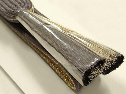 平和屋本店●和装小物　帯締め・帯揚げセット　高麗組 綾出し　霞文　暈し染め　金銀糸　金彩　逸品　未使用品あり　AABE9188ay