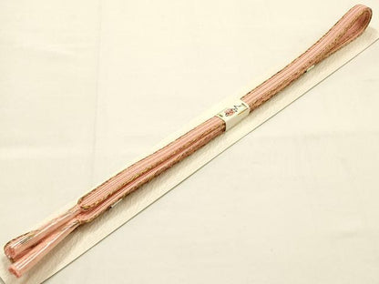 平和屋本店●和装小物　帯締め・帯揚げセット　平組　刺繍　花鼓　暈し染め　金糸　正絹　逸品　未使用品あり　AABE9190ay
