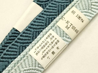 平和屋本店●和装小物　帯締め・帯揚げセット　笹浪組　雪輪花文　暈し染め　金彩　正絹　逸品　未使用品あり　AABE9191ay