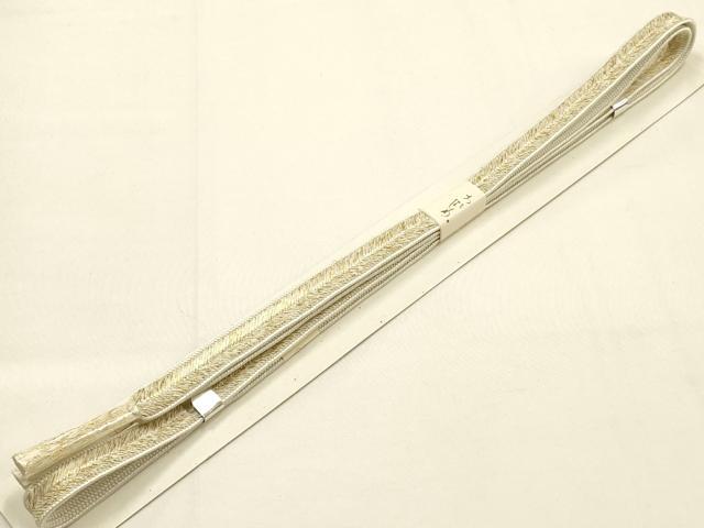 平和屋本店●和装小物　帯締め・帯揚げセット　大和高麗組　絞り　飛鶴花文　金糸　金銀彩　逸品　未使用　AABE9192ay