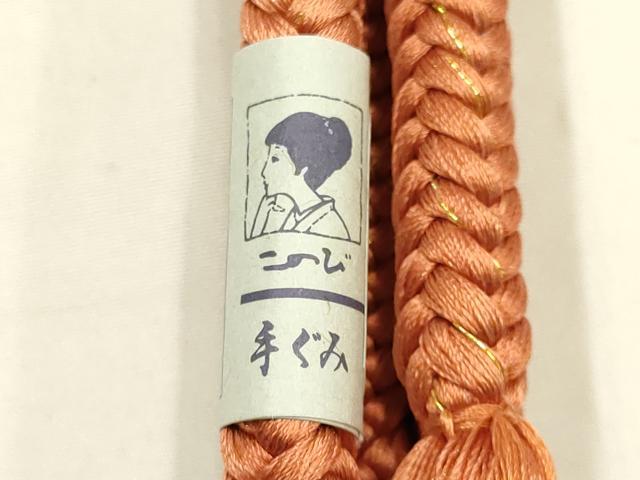 平和屋本店●和装小物　帯締め・帯揚げセット　丸組　風景文　暈し染め　金糸　金彩　逸品　未使用　AABE9193ay 平和屋本店○和装小物 帯締め・帯揚げセット 丸組 風景文 暈し染め