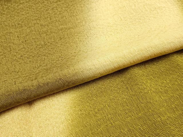 平和屋本店●和装小物　帯締め・帯揚げセット　高麗組 綾出し　斜縞　暈し染め　金糸　逸品　未使用　AABE9199ay