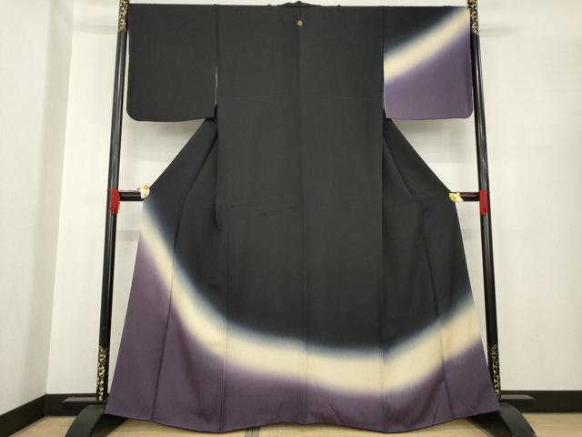 平和屋着物●訪問着　霞文　暈し染め　正絹　逸品　AABE9207ck