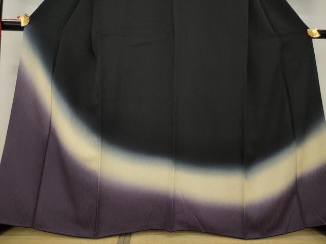 平和屋着物●訪問着　霞文　暈し染め　正絹　逸品　AABE9207ck