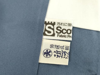 平和屋着物●染色作家　斉藤三才　小紋　枝尽くし　正絹　逸品　AABE9208ck