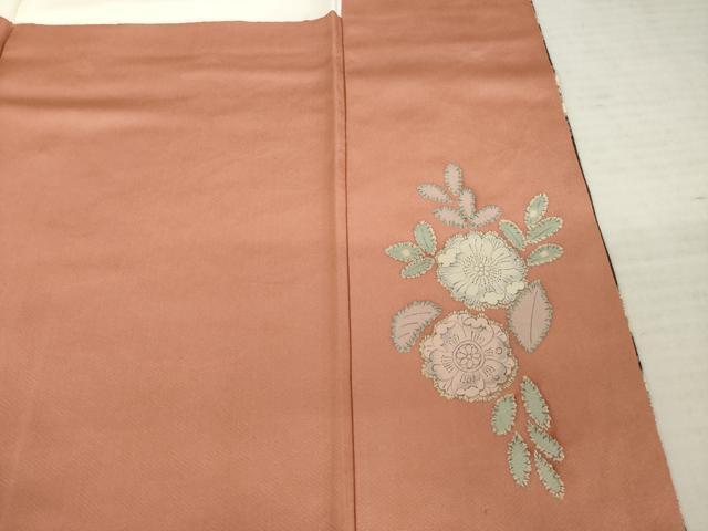 平和屋着物●訪問着　辻が花　草花文　暈し染め　正絹　逸品　AABE9215ck