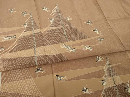 平和屋着物●鎌倉友禅　坂井教人　日本工芸会正会員　訪問着　飛鳥文　正絹　逸品　AABE9218ck