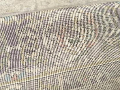 平和屋着物●本場大島紬　白大島　一元7マルキ　総絣　横段花鳥文　正絹　逸品　AABE9222ck