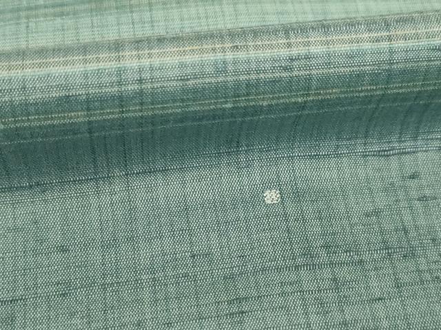 平和屋着物●上質な紬　横段文　正絹　逸品　AABE9234ck
