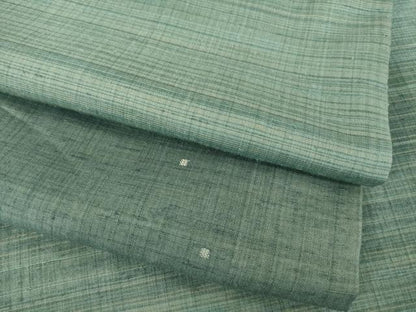 平和屋着物●上質な紬　横段文　正絹　逸品　AABE9234ck