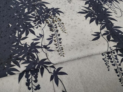 平和屋着物●訪問着　藤花房シルエット　金彩　ロング丈　正絹　逸品　AABE9237ck